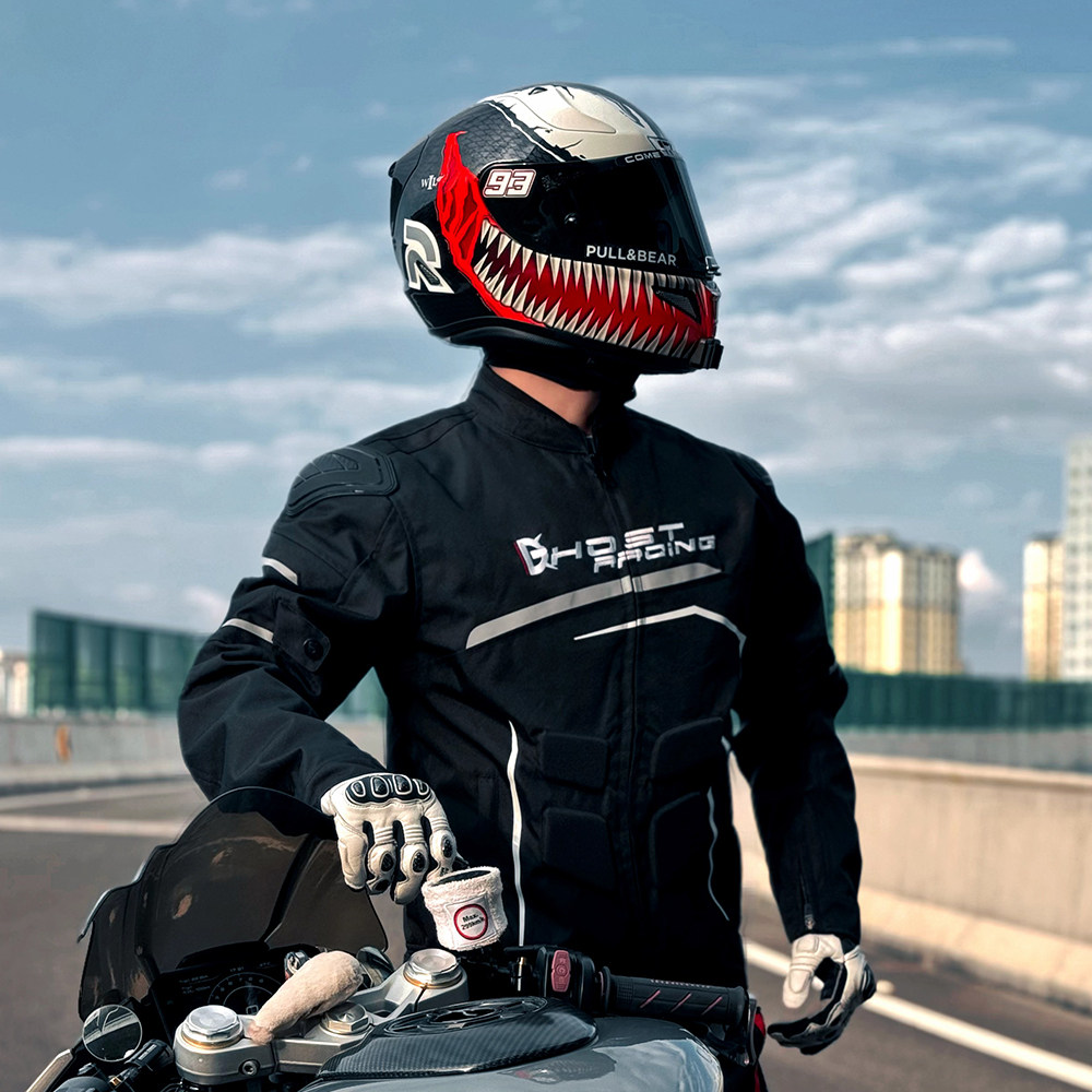 Motorcycle Gear Jacket And Pants - GHOST RACING Men Motorcycle Jacket Pants