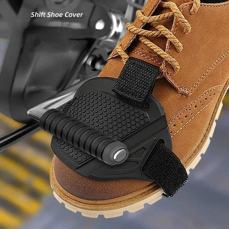 Motorcycle Gear Boots - Waterproof Motorbike Gear Shifter Protective Pad,