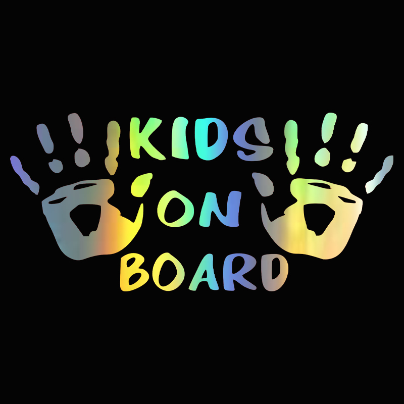 Motorcycle Gear Outlet - 3D Car Sticker KIDS ON BOARD