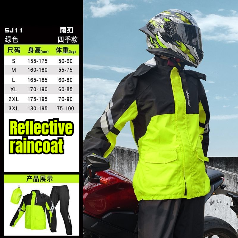 Motorcycle Gear Mens - Motorcycle Rain Suit Split Type Waterproof