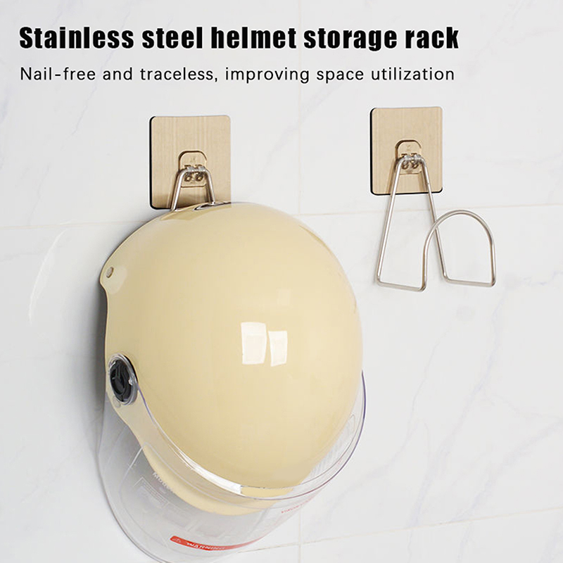 Motorcycle Gear Hanger - Wall Mount Motorcycle Helmet Rack Metal