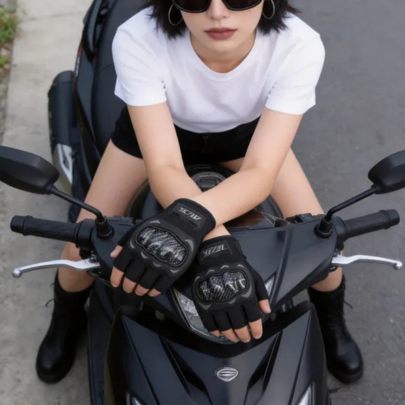 Xxl Motorcycle Gear - VEMAR Half Finger Motorcycle Gloves Summer