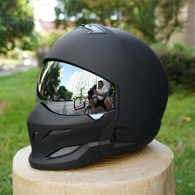 Xxl Motorcycle Gear - Scorpion Retro Motorcycle Helmet Removable Front