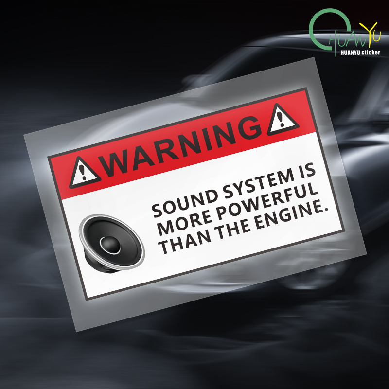 Motorcycle Gear Outlet - for Funny Sound System Warning Sticker
