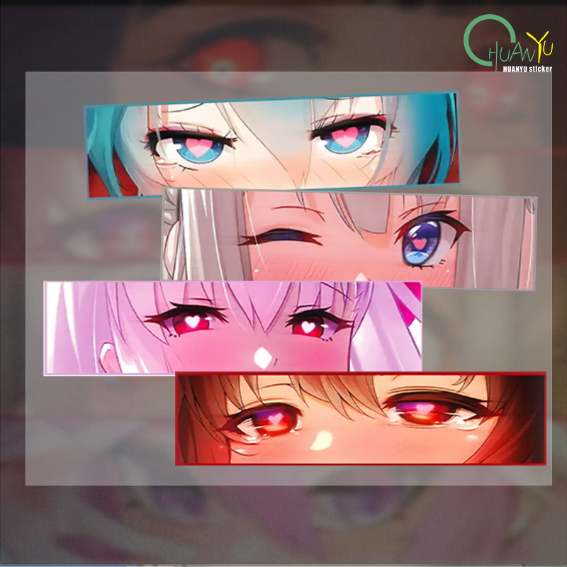 Motorcycle Gear Outlet - Anime girl's eyes waterproof JDM car