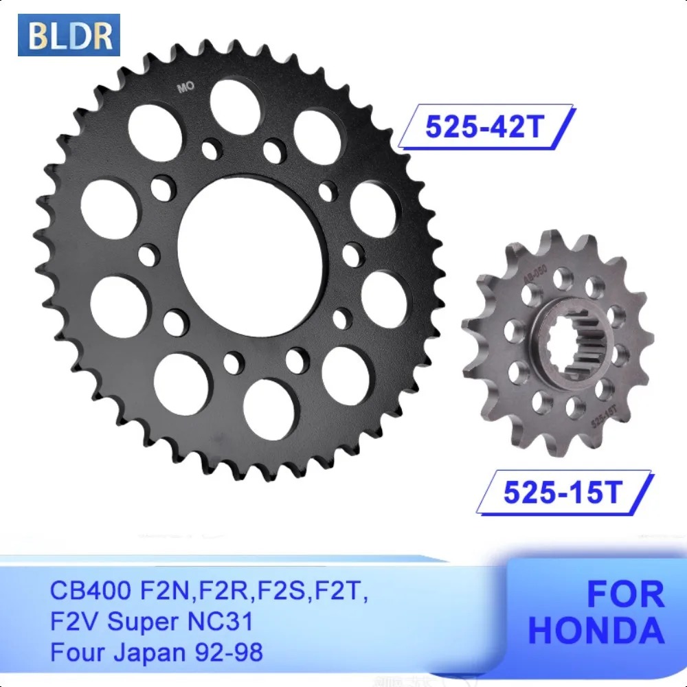 Motorcycle Gear Japan - 525 15T 42T Front Rear Sprocket