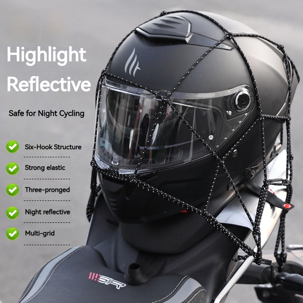 6 Hooks Luggage Net Protective - đánh giá và giá Motorcycle Gear Hanger