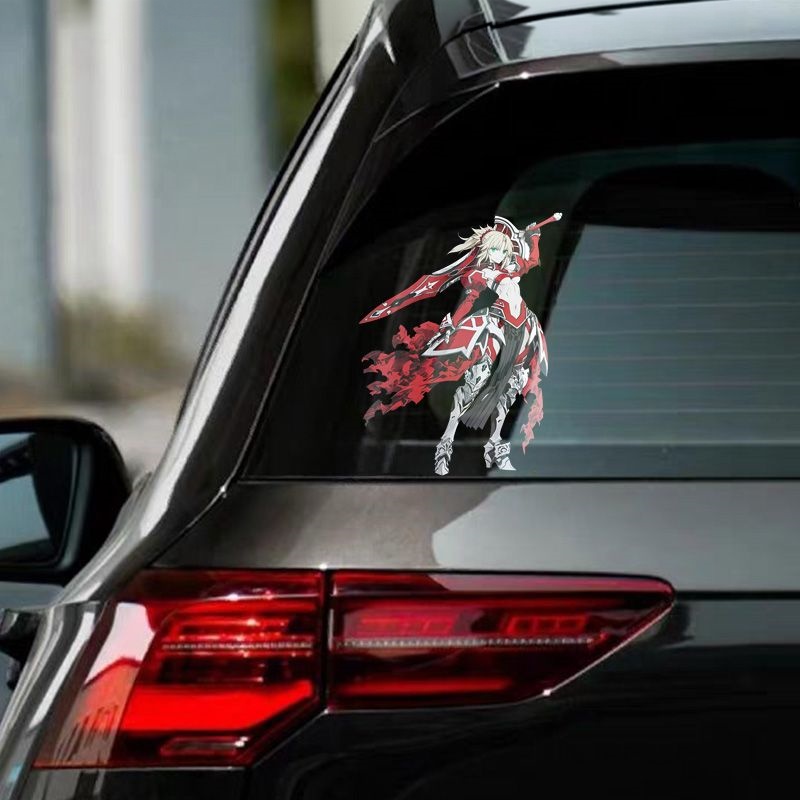 Fate Mordred Car Stickers Anim - đánh giá và giá Motorcycle Gear Auto