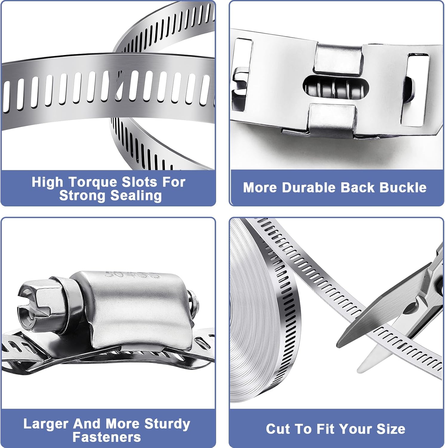 304 Stainless Steel Hose Clamp - đánh giá và giá Motorcycle Gear Auto