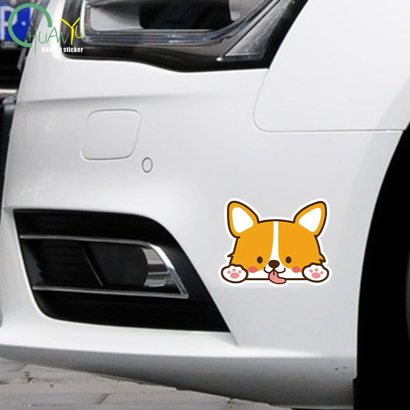 Car Cartoon Car Sticker Corgi  - đánh giá và giá Motorcycle Gear Auto