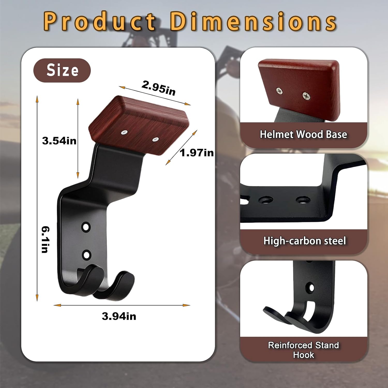 Motorcycle Helmet Holder Wall  - đánh giá và giá Motorcycle Gear Hanger